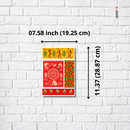 Wooden Key Holder with Traditional Warli Art - ICraft asia