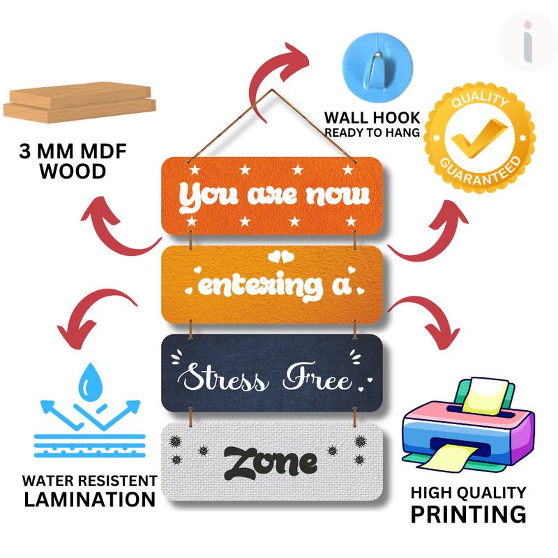 Stress-Free Zone Wall Hanging