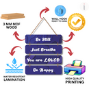 Peaceful Mind Inspirational Wall Hanging