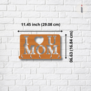 I Love You Mom & Dad Wooden Wall Key Holder - ICraft asia