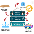 Faith and Prayer Inspirational Wall Hanging