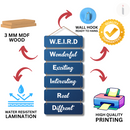 W.E.I.R.D – Embrace Your Uniqueness Wall Hanging