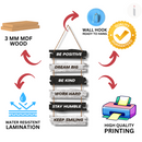 Inspirational Wooden Quote Hanging