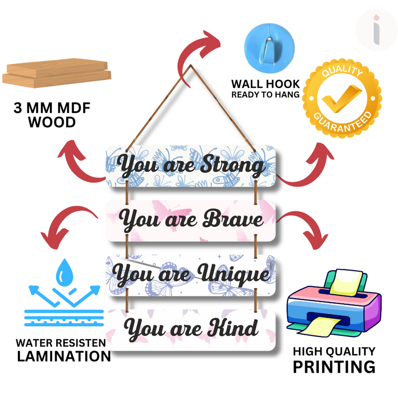 You Are Strong & Unique  Wall Hanging