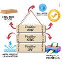 Positive Mind, Vibes & Life Wall Hanging