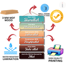 Islamic wooden wall hanging