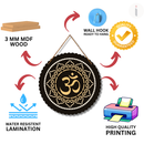 elegant Om wooden wall hanging
