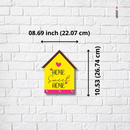 Bright Yellow Home Sweet Home Key Hanger - ICraft asia