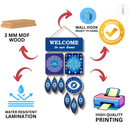 Welcome To Our Home Evil Eye Wall Hanging