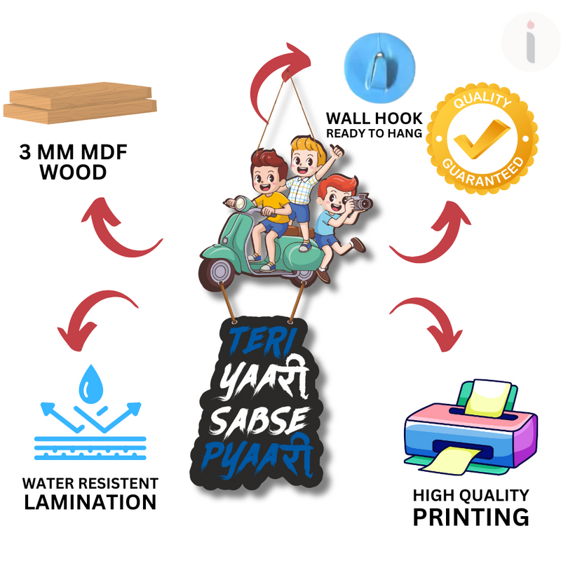 Teri Yaari Sabse Pyaari Wall Hanging