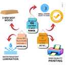 inspiring wooden wall hanging