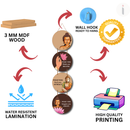 You Are a Miracle Buddha-inspired wooden wall hanging