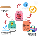 Good Vibes Only wooden wall hanging