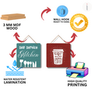 "Self Service Kitchen Coffee" wall hanging