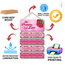 The Promise of Love Wooden Wall Hanging