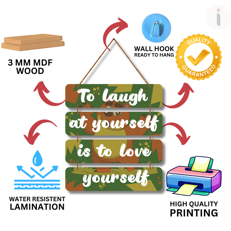 Laugh & Love Yourself Wall Hanging
