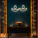 Divine Glow Diya Neon Light