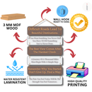 Difficult Roads wooden wall hanging