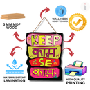Keep Kaam Se Kaam wooden wall hanging