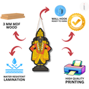 Ram Krushna Hari Wooden Wall Hanging