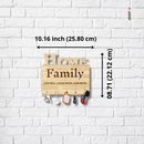 Home Family Wooden Wall Key Holder - ICraft asia