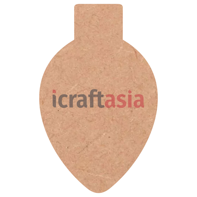 DIY MDF Decorative Bulb Shape Cutout
