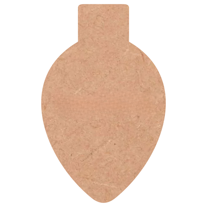 DIY MDF Decorative Bulb Shape Cutout