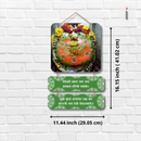 Yedeshwari Mata Mantra Wooden Wall Hanging