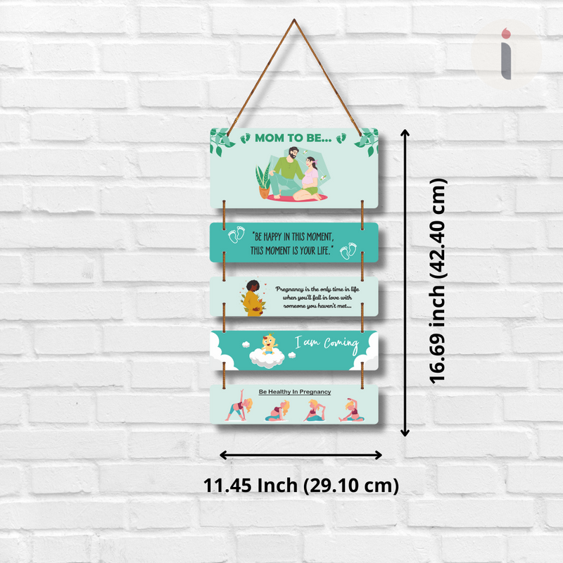 Mom-to-Be Pregnancy Quote Wall Hanging