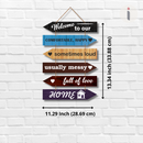 Welcome to Our Happy Home Wall Hanging