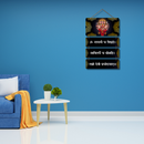 Om Gayatryai cha vidmahe Wooden Wall Hanging