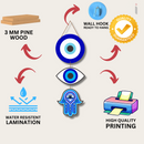 White Evil Eye wall hanging - ICraft asia