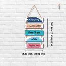 Keep Going Inspirational Wall Hanging