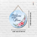 Welcome to Our Home wooden wall hanging