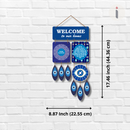 Welcome To Our Home Evil Eye Wall Hanging