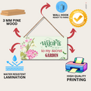 "Welcome to My Secret Garden" wall hanging - ICraft asia