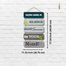 Work Hard in Silence Motivational Wall Hanging