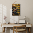 Lord Ganesha Shubharambh Wooden Wall Hanging
