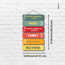 Home wooden wall hanging