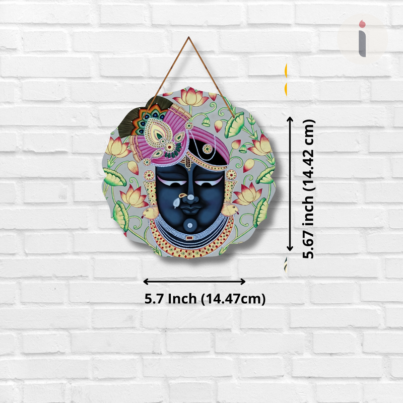 Shreenathji with Divine Cows Wall Hanging