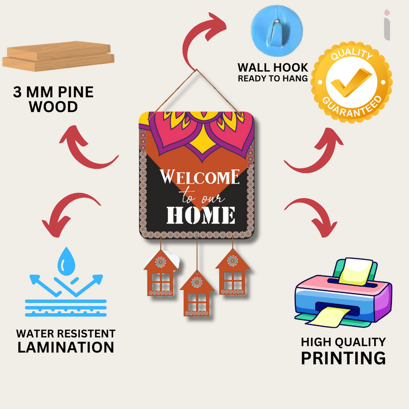 "Welcome to Our Home" wall hanging
