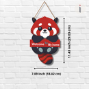 Cute Panda Welcome Wall Hanging