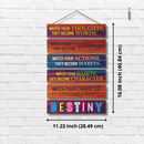 Watch Your Thoughts, They Become Words Wooden Wall Hanging