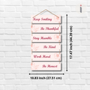 Keep Smiling Wooden Wall Hanging