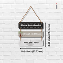 Silence and Stillness Motivational Wall Hanging