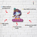 Baby Krishna Wooden Key Holder - ICraft asia