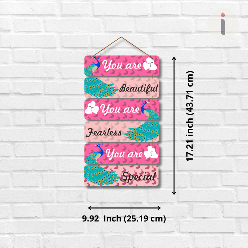 "You Are Beautiful" wall hanging
