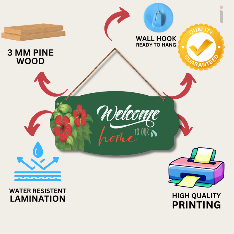 "Welcome to Our Home" wall hanging
