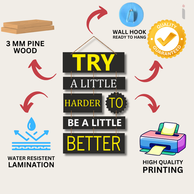 "Try a Little" wall hanging
