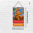 Shree Panchmukhi Hanuman Wooden Wall Hanging